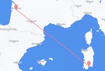 Flyreiser fra Cagliari, Italia til Bordeaux, Frankrike
