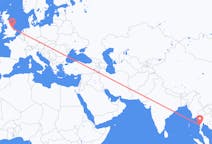 Flug frá Myeik, Myanmar, Mjanmar (Búrma) til Kirmington, Englandi