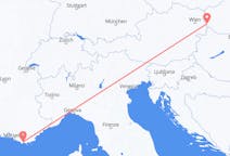 Flyg från Bratislava, Slovakien till Toulon, Frankrike