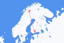 Loty z Kiruna, Szwecja do Helsinki, Finlandia