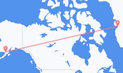 Flyreiser fra King Salmon, USA til Ilulissat, Grønland