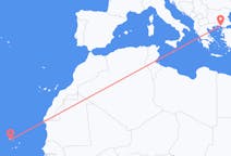 Flyreiser fra São Vicente, Kapp Verde til Alexandroupolis, Hellas