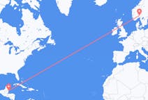 Flyg från San Pedro, Belize till Oslo, Norge