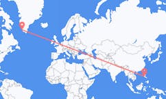 Flyg från Manila, Filippinerna till Paamiut, Grönland