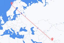 Flights from Kathmandu, Nepal to Bodø, Norway