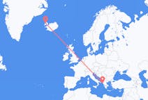 Flights from Corfu, Greece to Ísafjörður, Iceland