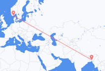 Flights from Agartala, India to Kristiansand, Norway