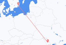 Vluchten van Kalmar, Zweden naar Chisinau, Moldavië