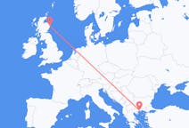 Fly fra Aberdeen til Kavala