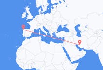 Flyg från Shiraz, Iran till Santiago de Compostela, Spanien