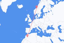 Flights from Zagora to Trondheim