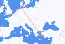 Flights from Rhodes in Greece to Hamburg in Germany