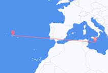 Flyrejser fra São Jorge, Portugal til Malta, Malta