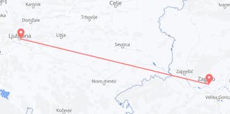 Flights from Slovenia to Croatia