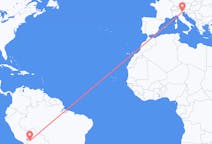 Flyrejser fra La Paz, Bolivia til Venedig, Italien
