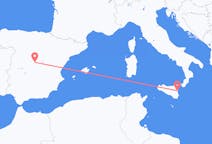 Flights from Madrid to Catania