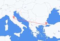 Flights from Tekirdağ, Turkey to Perugia, Italy