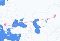 Flyreiser fra Dzjezkazgan, til Skopje
