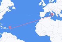 Flights from Saint Kitts, St. Kitts & Nevis to Palermo, Italy
