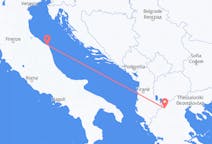 Fly fra Kastoria til Ancona