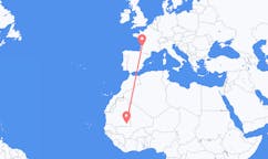 Flüge von Nema, Mauretanien nach Bordeaux, Frankreich