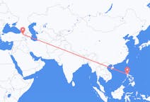 Flyreiser fra Manila, til Kars