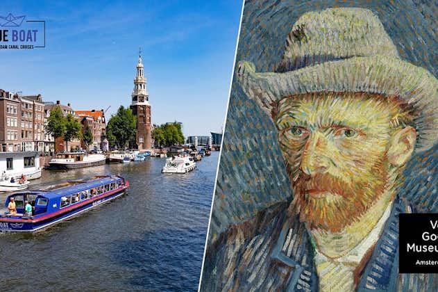 Van Gogh Museum Amsterdam + 75 min Blue Boat Canal Cruise