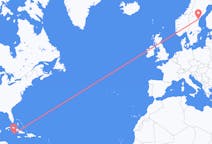 Fly fra Little Cayman til Sundsvall