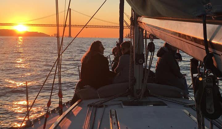  Lisbon Sunset Sailing Tour with Wine and Snacks