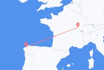 Flyrejser fra Dole, Frankrig til La Coruña, Spanien
