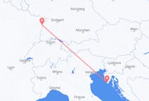 Flights from Pula, Croatia to Strasbourg, France