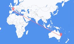 Flyreiser fra Coffs Harbor, Australia til Béziers, Frankrike