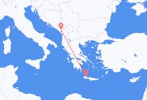 Flights from Podgorica, Montenegro to Chania, Greece