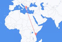 Flyreiser fra Dar-es-Salaam, Tanzania til Patras, Hellas