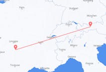 Flights from Brive-la-Gaillarde, France to Innsbruck, Austria