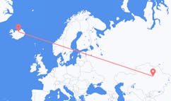 Flyreiser fra Karaganda, Kasakhstan til Akureyri, Island