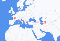 Flyreiser fra Asjkhabad, Turkmenistan til Toulouse, Frankrike