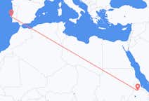 Flyg från Inda Silasē, Etiopien till Lissabon, Portugal