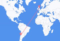 Flyreiser fra Santiago de Chile, Chile til Durham, England