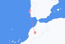 Vluchten van Ouarzazate, Marokko naar Lissabon, Portugal