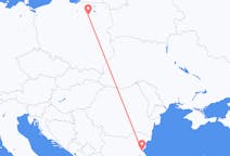 Flights from Burgas in Bulgaria to Szymany, Szczytno County in Poland