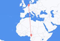 Flyreiser fra Yaoundé, Kamerun til Köln, Tyskland