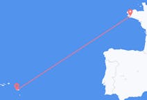 Vols depuis la ville de Quimper vers la ville de Ponta Delgada