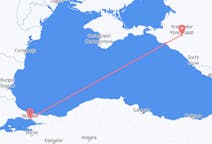 Fly fra Istanbul til Krasnodar