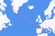 Flights from Nuuk to Barcelona