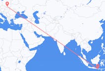 Flyg från Praya, Lombok, Indonesien till Kraków, Polen