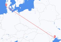 Flyg från Esbjerg till Odessa