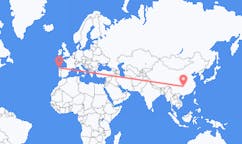 Рейсы из Чжанцзяцзе, Китай в Ла-Корунья, Испания