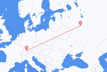 Flyg från Moskva till Friedrichshafen