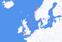 Flights from Molde, Norway to Exeter, the United Kingdom